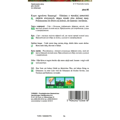 Koper Szmaragd nasiona kopru do kiszenia